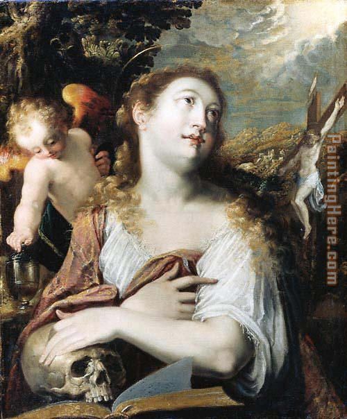 Unknown Artist Penitent Magdalene By Joseph Heintz